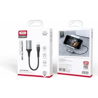 Кабель XO NB201 OTG (OTGType-C, 0.15м, черный)