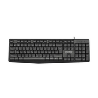 Клавиатура Smartbuy ONE 220, проводная, офисная, USB, черный, кабель 1,4 м (SBK-220U-K)