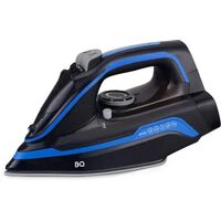 Утюг BQ SIC1002 черный/ синий (2800 Вт, подошва - керамика, паровой удар - 140 г/ мин, 2,3 м)