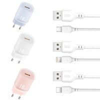 СЗУ -XO- L157 (1xUSB, 3А, PD18W, белый) + кабель Type-C