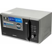 Микроволновая печь с грилем Samsung MG23K3515AS серебристый (800 Вт, объем - 23 л, управление: электронное)