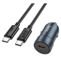 АЗУ HOCO Z57 Glorious (1xType-C, 3А PD30W+QC3.0,+ кабель, темно серый металлик)