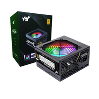 Блок питания 500 Вт YGT YGT-500W (20+4 pin,1*6+2pin, 2*Molex, 3*Sata, 120 мм) Розничная упаковка