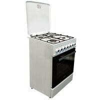 Плита комбинированная MIU Harisma 516S белая (ГК конфорок, э/ поджиг конфорок, конфорок - 4, духовка электро, конвекция,