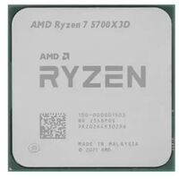 Процессор AM4 Ryzen 7 R7-5700X3D Tray 3,0 ГГц (4,10 ГГц), 8 ядер, 16 потоков, noGPU, Vermeer, 65Вт (100-000001503)