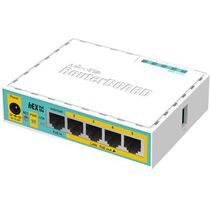Маршрутизатор: Mikrotik hEX PoE lite (Замена RB750UP) [5х10/ 100 Мбит/ с Fast Ethernet 8P8C (RJ45), PoE: от 6 до 30 В, джек: от 10 до 28 В, Level 4)