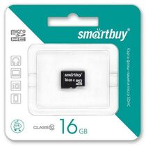 Карта памяти microSDHC 16Gb Smartbuy Class10 (SB16GBSDCL10-00)