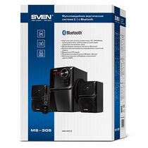 Акустическая система Sven 2.1 MS-305 40W, mini Jack 3.5 мм + RCA + USB + Bluetooth + SD, черный (SV-013615)