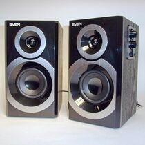 Акустическая система Sven 2.0 SPS-619 20W, mini Jack 3.5 мм, черный (SV-011277)