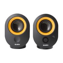 Акустическая система Sven 2.0 SPS-316 4W, mini Jack 3.5 мм + USB, черный (SV-0120316BL)