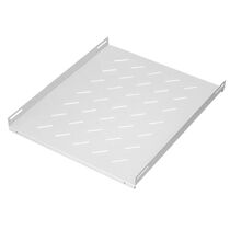 Полка 19" 1U стационарная для шкафа глубиной 600 (Ш470xВ48xГ300мм, нагрузка до 20 кг, серая)