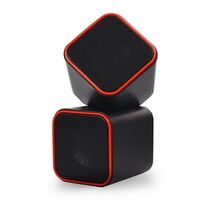 Акустическая система Smartbuy 2.0 CUTE 6W, mini Jack 3.5 мм, черный/ оранжевый (SBA-2590)