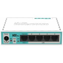 Маршрутизатор: Mikrotik hEX lite (Замена RB750) [5х10/ 100 Мбит/ с Fast Ethernet 8P8C (RJ45), чип коммутации QCA9531-BL3A-R Level 4)