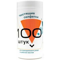 Чистящие средства Konoos Салфетки для комп. техники в банке, 100 шт (KBU-100)