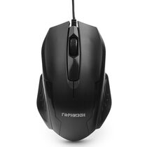 Мышь Гарнизон GM-110 оптическая, проводная, USB, черный, длинна кабеля 1,5м (GM-110)
