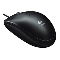 Мышь Logitech B100 оптическая, проводная, USB, черный (910-003357)