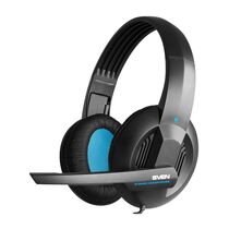 Наушники Sven AP-680MV с микрофоном, 3,5mm, черный/ синий (SV-0410680MV)