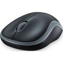 Мышь Logitech M185 оптическая, беспроводная, Радио USB, серый (910-002238)