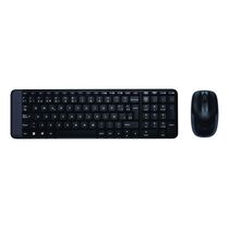 Комплект (клавиатура + мышь) Logitech MK220, беспроводной, Радио(USB), черный (920-003169)