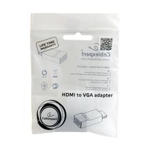 Переходник HDMI - VGA Gembird/ Cablexpert v1.4 , черный (A-HDMI-VGA-02) пакет.