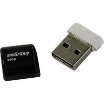 Флеш-накопитель Smartbuy 64Gb USB2.0 LARA Черный (SB64GBLARA-K)