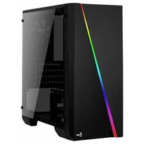 Корпус AeroCool без БП Cylon Mini Black на передней панели 1xUSB2.0, 1xUSB3.0, ДаxМикрофон, ДаxНаушники, (CYLON MIN)
