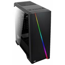 Корпус AeroCool без БП Cylon Black на передней панели 2xUSB2.0, 1xUSB3.0, ДаxМикрофон, ДаxНаушники, (CYLON BK)
