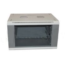 Шкаф настенный телекоммуникационный 19" 04U, Ш600*В240*Г450, передняя дверь - стекло, серый (ШТН-4U)