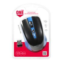 Мышь Smartbuy SBM-352AG-BK оптическая, беспроводная, USB, черный/ синий (SBM-352AG-BK)
