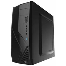 Корпус AeroCool без БП CS-1102 Black на передней панели 2xUSB2.0, 1xUSB3.0, ДаxМикрофон, ДаxНаушники, (CS-1102)