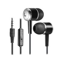 Наушники-вкладыши Defender Pulse-427 с микрофоном, mini jack 3.5 mm, черный (63427)