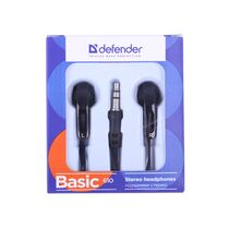 Наушники-вкладыши Defender Basic-610 mini jack 3.5 mm, черный (63610)