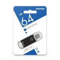 Флеш-накопитель Smartbuy 64Gb USB2.0 V-Cut Черный (SB64GBVC-K)