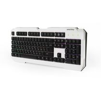 Клавиатура Smartbuy 333, проводная, классическая, USB, с подсветкой, белый/ черный (SBK-333U-WK)