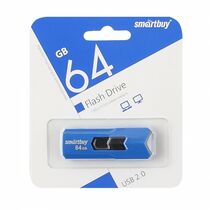 Флеш-накопитель Smartbuy 64Gb USB2.0 STREAM Синий (SB64GBST-B)