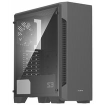 Корпус Zalman без БП S3 Black на передней панели 2xUSB2.0, 1xUSB3.0, ДаxМикрофон, ДаxНаушники, (S3)