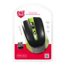 Мышь Smartbuy SBM-352AG-GK оптическая, беспроводная, USB, черный/ зеленый (SBM-352AG-GK)