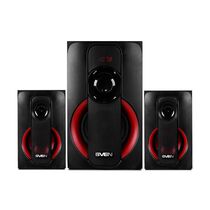 Акустическая система Sven 2.1 MS-304 40W, mini Jack 3.5 мм + RCA + USB + Bluetooth + SD, черный/ красный (SV-015602)