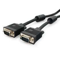 Кабель VGA 3м Gembird/ Cablexpert черный, тройной экран, феррит. кольца, пакет (CC-PPVGA-10-B)