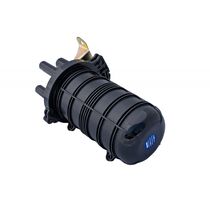 Муфта оптическая тупиковая GJS-2D (4 кассеты на 6-12 сварок в комплекте, емкость до 24/ 48 волокон, термоусадка) Упаковка 10 шт