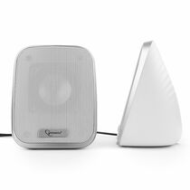 Акустическая система Gembird 2.0 SPK-100-W 6W, mini Jack 3.5 мм, белый (SPK-100-W)