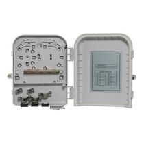 Кросс-муфта оптическая герметичная GJS-X30 (8 сварок, 8 абонен выводов, 3 ввода кабеля, 200*215*54) с металлической планкой, Упаковка 10 шт