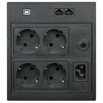 ИБП PowerCom RPT-2000AP LCD 2000 ВА/ 1200 Вт, 4*Schuko (Euro), AVR, USB, RJ45/ RJ11 ( Аккумулятор 12 V/ 9,0 Ah*1)