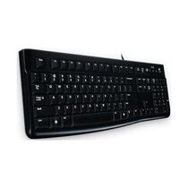 Клавиатура Logitech K120, проводная, USB, черный (920-002522)