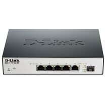 Управляемый коммутатор 5 портов: D-Link DGS-1100-06/ ME (5х10/ 100/ 1000 Мбит/ с,1хSFP) 2 уровня