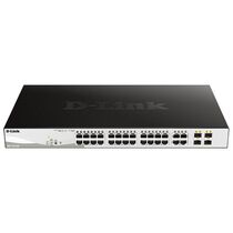 Управляемый коммутатор 24 порта WebSmart: D-Link DGS-1210-28P (24x10/ 100/ 1000Base-T, 4x1000Base-X SFP, 24 POE порта 15,4Вт, бюджет POE 193Вт)