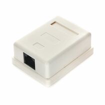 Розетка компьютерная Gembird/ Cablexpert RJ-45 CAT6, внешняя, одинарная (NA216)