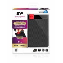 Внешний жесткий диск 2.5" 2Tb SiliconPower Diamond D30 USB 3.1 Черный (SP020TBPHDD3SS3K)