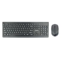 Комплект (клавиатура + мышь) Gembird KBS-7200, беспроводной, классическая, Радио(USB), черный (KBS-7200)