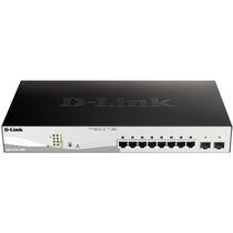 Управляемый PoE-коммутатор 10 портов: D-Link DGS-1210-10MP/ F1A (8х10/ 100/ 1000 Мбит/ с,2хSFP,8хPoE) 2 уровня